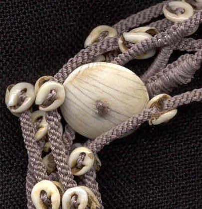 Katie Singer's Jewelry - African brideprice shells bracelet detail