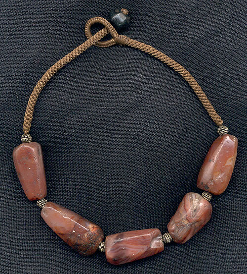 Katie Singer's Jewelry - carnelian bead necklace