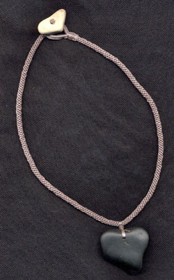 Katie Singer's Jewelry - heart rocks necklace